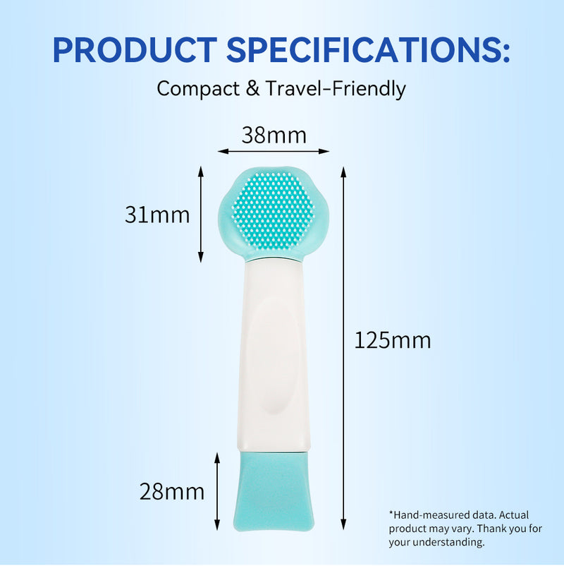Multifunctional Facial Cleansing Tool – 3-in-1 Mask Applicator, Soft Brush & Blackhead Remover, Portable Design