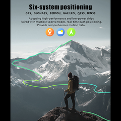 Smartwatch QX18 GPS Compass Flashlight 650mAh Long Battery Life - Chronus