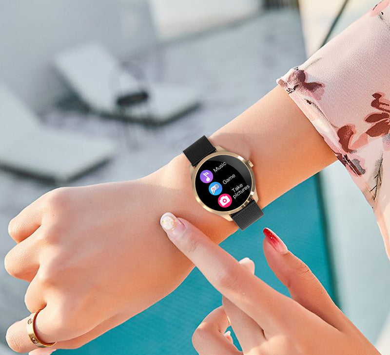 1.28" Smartwatch with HD IPS Display, 24/7 SpO₂ Monitoring, Multi-Sport Modes, Music Control & IP67 Waterproof