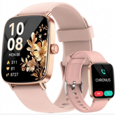 IDW28 Smartwatch Bluetooth Call Fitness Tracker HR IP68 Dual Straps