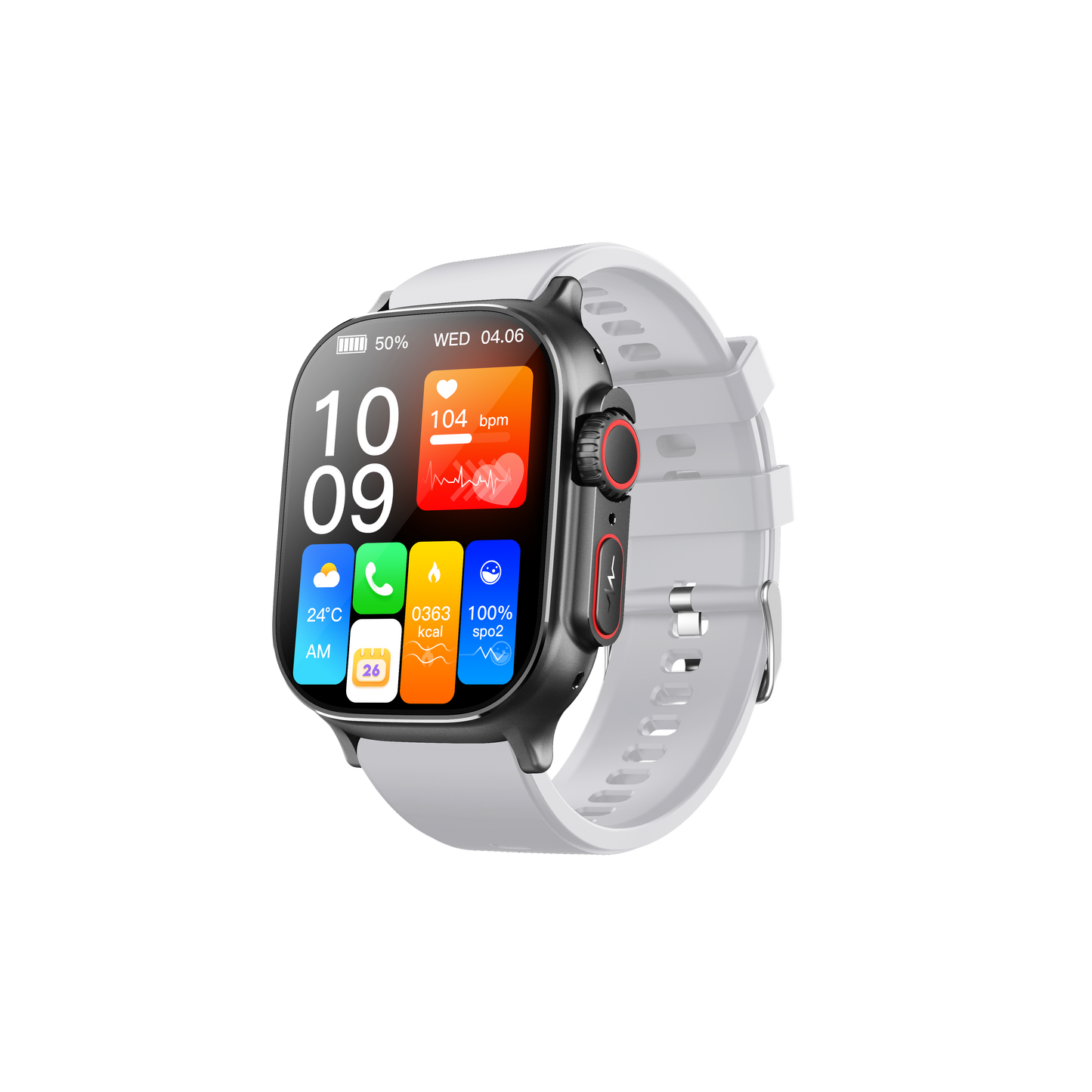 Chronus Medical-Grade Health Monitoring Watch, ECG/blood oxygen/HRV monitoring, long battery life, SOS emergency call,support 4G