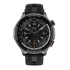 DTG6 Smartwatch with 1.43" AMOLED Display 500mAh Battery Bluetooth Calling GPS Compass Local Music & Video 3ATM Waterproof