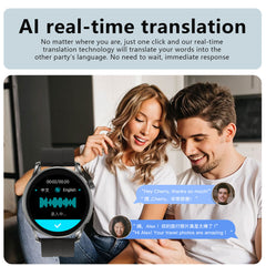 Chronus 1.32-Inch AI Smart Health Watch, real-time translation, AI Q&A, blood oxygen monitoring, IP68 waterproof - Chronus