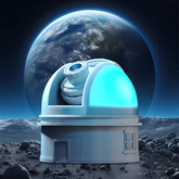 Planetarium Projection Lamp with Voice Narration, 12 Cosmic Scenes, Adjustable Focus & Dome Light(Grey) - Chronus