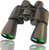 Binoculars for Adults, 20x50 High Power Military Binoculars with Low Light Night Vision, Compact Waterproof, BAK-4 Prism FMC Lens, for Bird Watching, Travel, Hunting, Stargazing - Camouflage - Chronus
