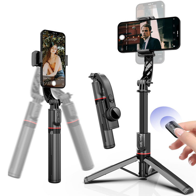 Smartphone Gimbal Stabilizer with Remote, Aluminum Extendable Selfie Stick Tripod, Compatible with iPhone and Android - Chronus