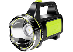 Super Bright LED Searchlight Flashlight, Waterproof, Lantern for Camping, Black - Chronus
