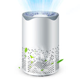 HEPA Air Purifier for Home with USB Cable, 20 db Quiet Air Purifiers for Home Air Cleaner Air Filter Eliminator for Bedroom Desktop Office Living Room for Pet, Pollen, Smoke Odor Pollutants(White) - Chronus