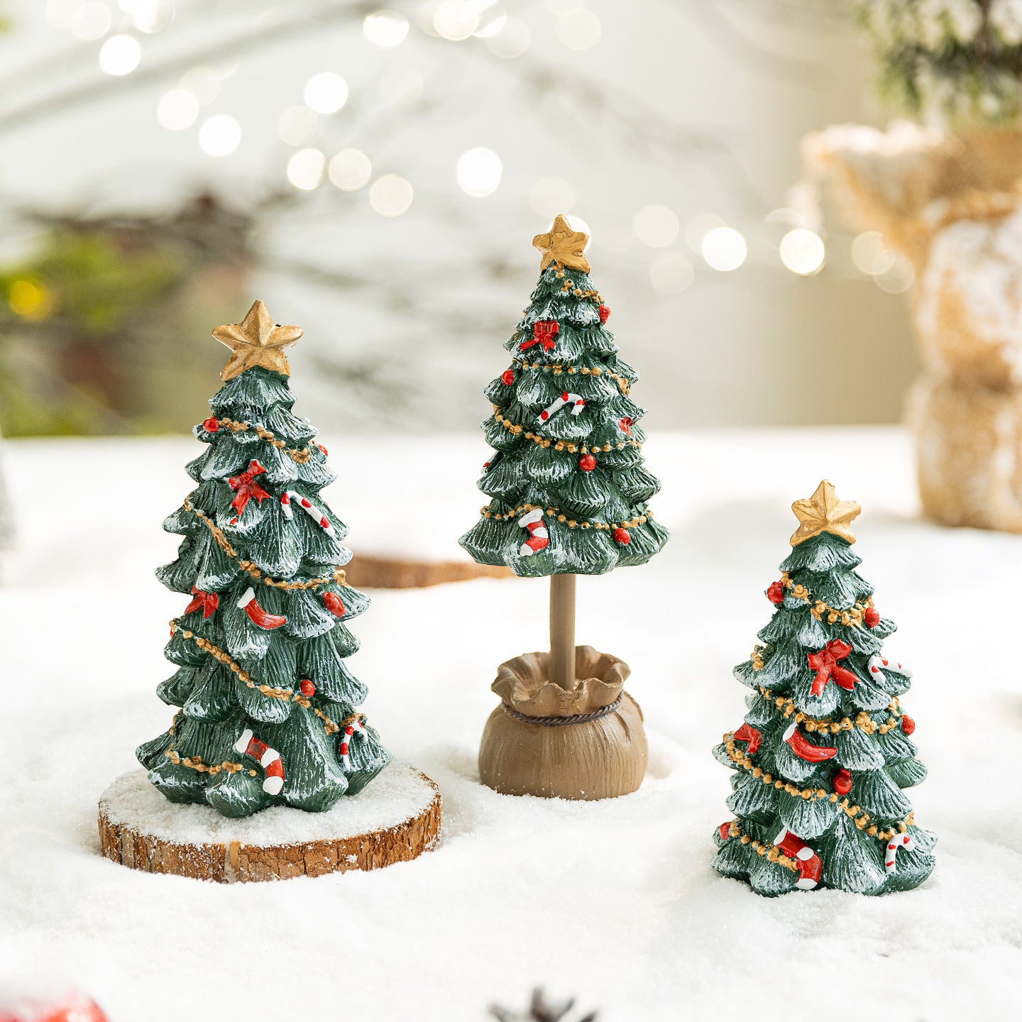 Mini Christmas tree ornaments desktop small ornaments Christmas gifts Christmas decorations - Chronus
