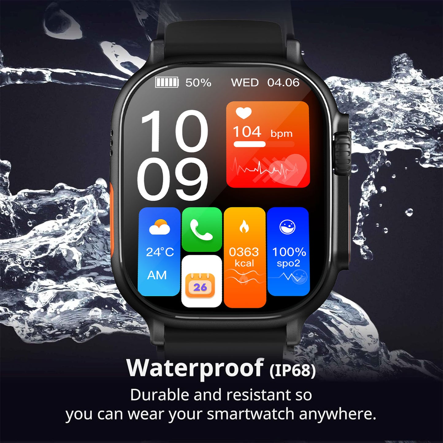 Chronus Medical-Grade Health Monitoring Watch, ECG/blood oxygen/HRV monitoring, long battery life, SOS emergency call,support 4G