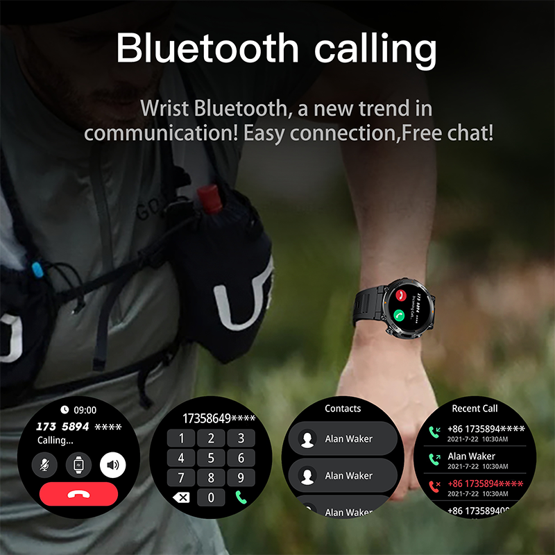 Smartwatch AK61 400mAh Large Battery Bluetooth Calling Outdoor