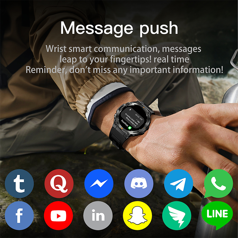 Smartwatch AK61 400mAh Large Battery Bluetooth Calling Outdoor