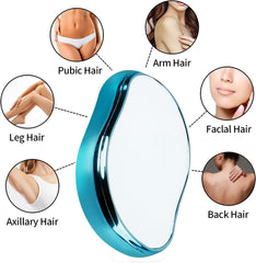 Hair Eraser, Painless Exfoliation Epilator, Blue, Not Water Resistant, 1 Count, Battery Powered, Hair Removal Tool