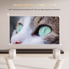 Mini Projector P10 4K HD Supports 150-inch Screens, Built-in Dual Speakers, WiFi, Android 10.0 - Chronus