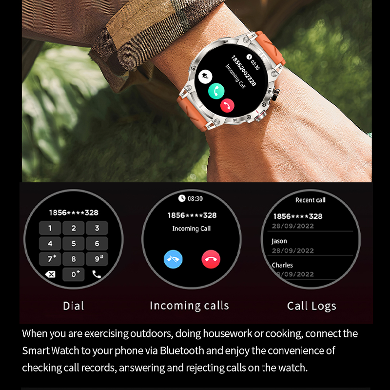 Smartwatch KC89 760mAh Compass Flashlight Outdoor Sports