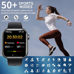 Military Smart Watch for Men Outdoor ip67 Waterproof 1.9" HD Touch Screen Tactical Fitness Activity Tracker and Smartwatch with Bluetooth Dail Calls Speaker