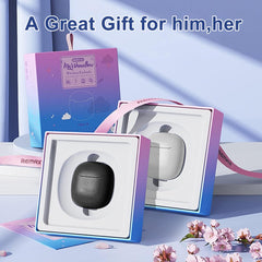 2 Pack Wireless Earbuds Bluetooth 5.3, Black & White HiFi Earphones, Noise Cancelling, 32Hrs Playtime, IP7 Waterproof, Gift for Couples - Chronus