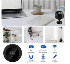 Hidden Cameras -Nanny Cam -WiFi Wireless -1080P HD WiFi-Surveillance Camera with Motion Detection and Night Vision(Black) - Chronus