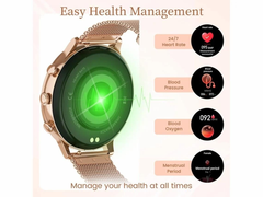 Women’s Smartwatch, 1.32″ HD Screen, Bluetooth Calls, 5ATM – PT & ES Local Express (~4 Days)