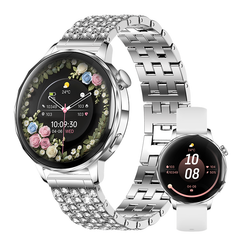 I220 Smartwatch Bluetooth Call 1.27 inch HD Display Heart Rate SpO2 Fitness Tracker for Women