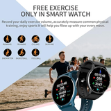 Chronus Smart Watch for Women Men, Fitness Tracker, Waterproof (Black) - Chronus