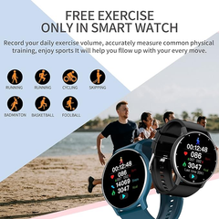 Chronus Smart Watch for Women Men, Fitness Tracker, Waterproof (Black) - Chronus