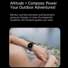 Smartwatch L7 GPS Compass Bluetooth Calling Metallic Finish - Chronus