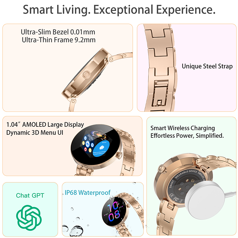 Smartwatch LC610 Fashionable Compact Bluetooth Calling