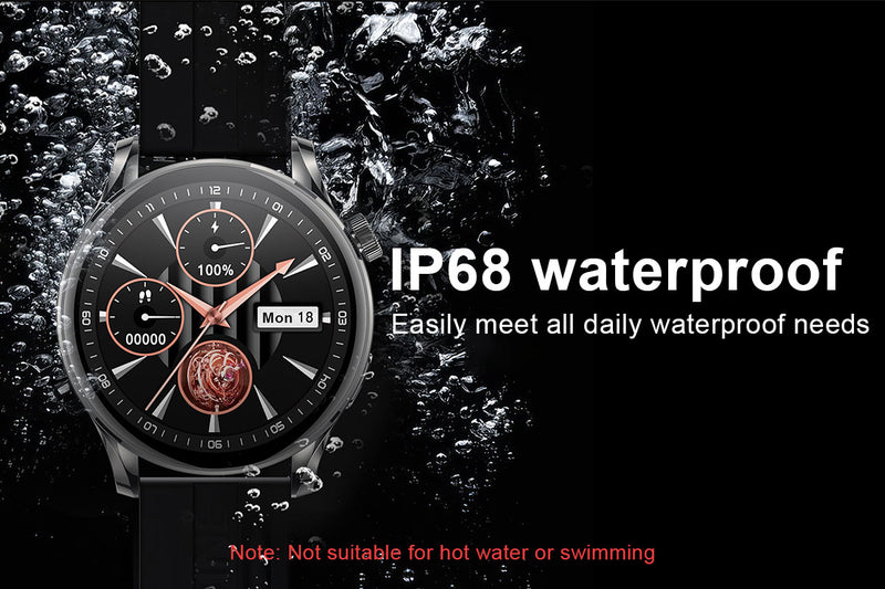Chronus 1.32-Inch AI Smart Health Watch, real-time translation, AI Q&A, blood oxygen monitoring, IP68 waterproof