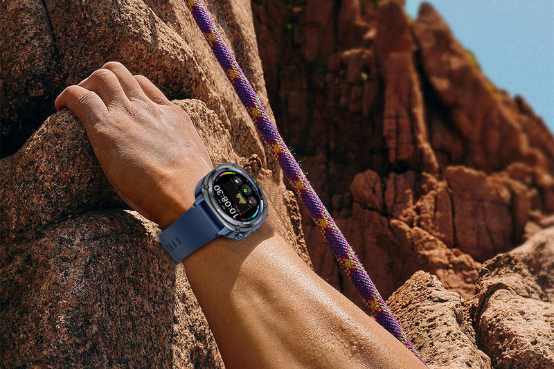 Chronus 1.39"IPX8 Outdoor Fitness Watch with Outdoor lighting,100+ sport Modes, Heart Rate