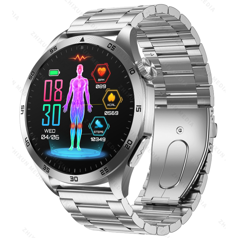Smartwatch with Blood Sugar Monitoring, Micro Health Check, Uric Acid Detection, Bluetooth Calling, and SOS Feature