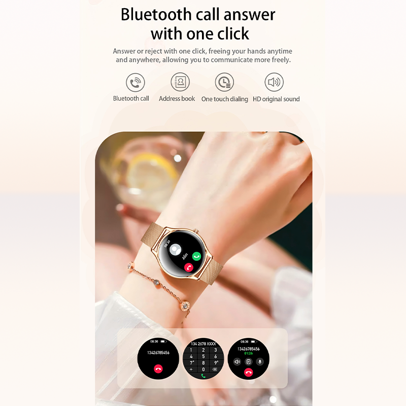 Smartwatch QS36 3D Slim Design Supports Up to 5 Hours Music Playback