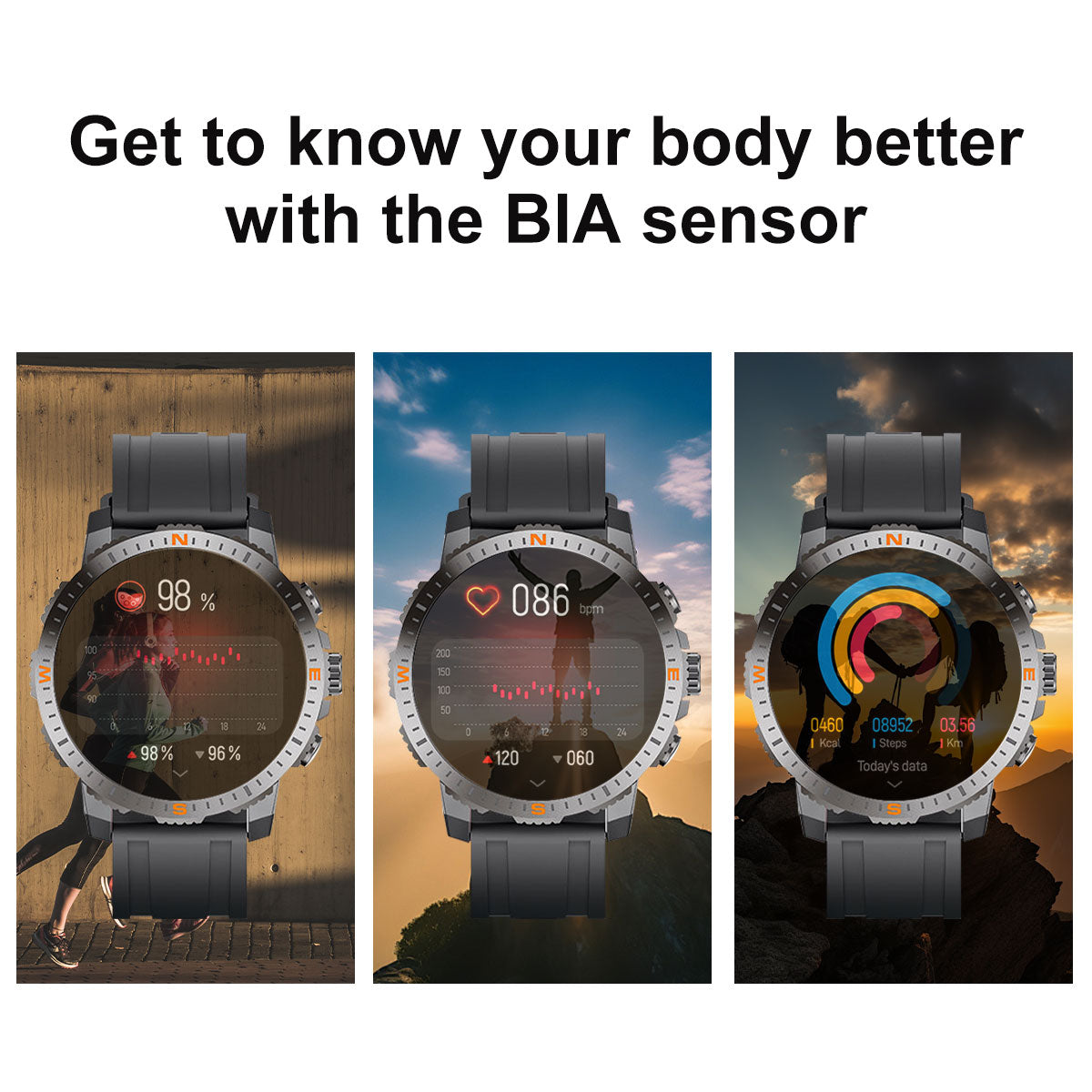 Chronus 1.43" Ultra-Clear Large Screen Smart Watch, 40-day long battery life, GPS positioning, compass, multiple sports modes and sleep monitoring