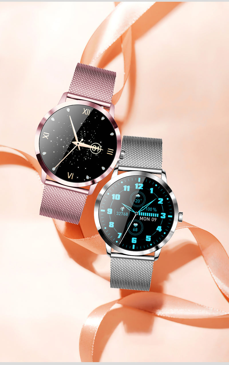 Smartwatch 1,19" HD AMOLED Touchscreen Full 29 Sport modes GPS Waterproof for Android iOS Pink