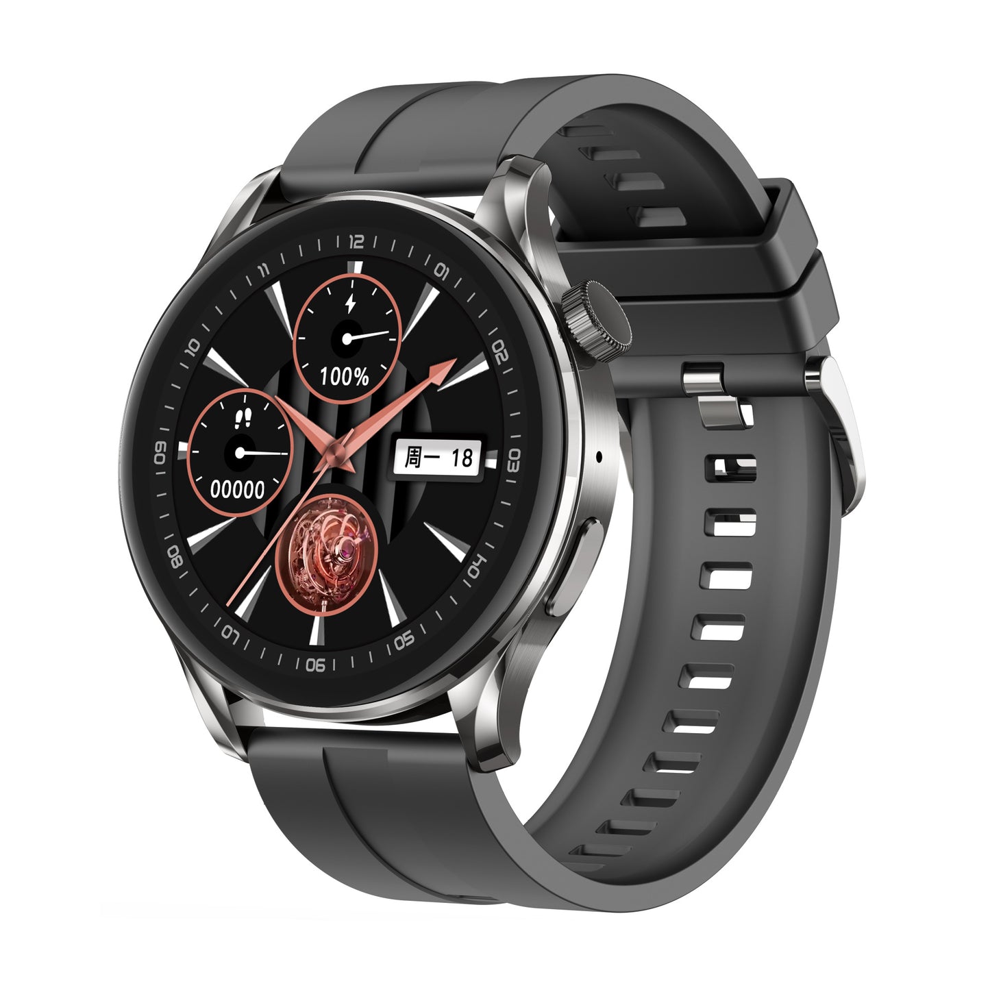 Chronus 1.32-Inch AI Smart Health Watch, real-time translation, AI Q&A, blood oxygen monitoring, IP68 waterproof
