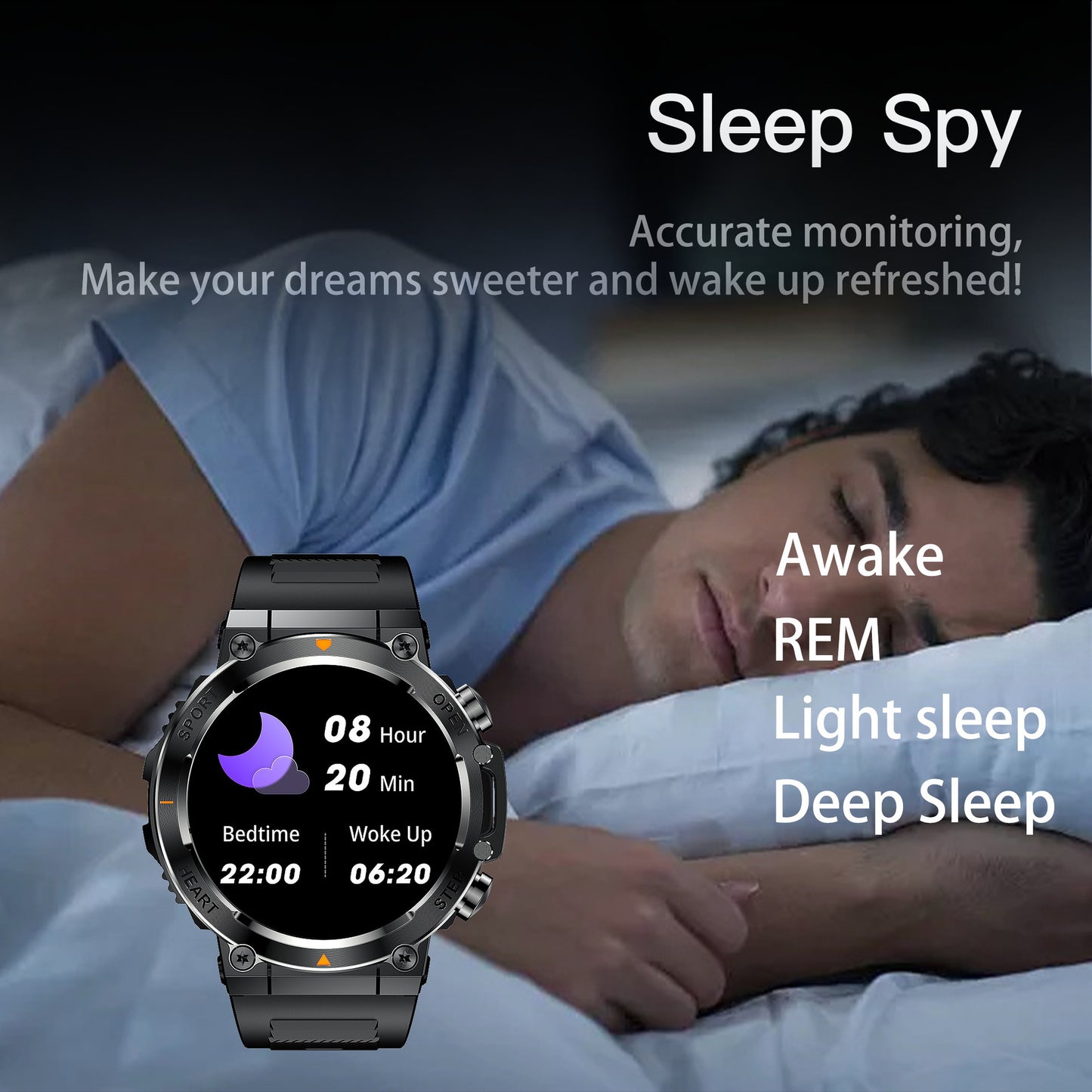 Smartwatch AK61 400mAh Large Battery Bluetooth Calling Outdoor