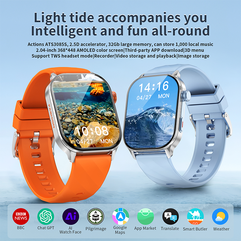 Smartwatch LC212 32GB Supports App Download with Music and Recording Storage