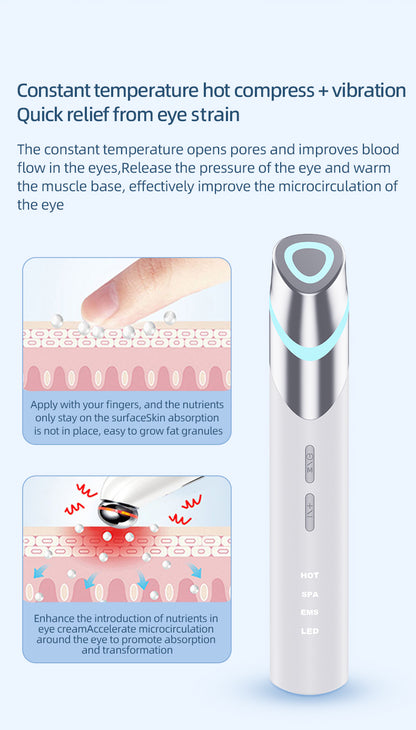 Multi Functional Eye Massager Vibration Massage Warm Compress Fade Dark Circles and Fine Lines Portable Eye Care