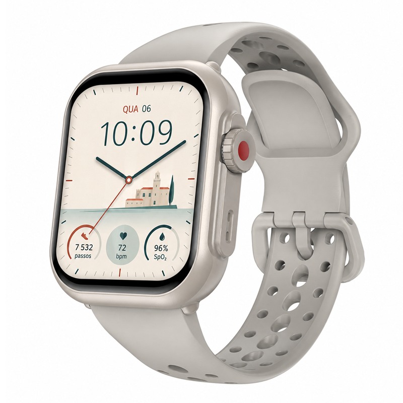 Reloj inteligente K62 con batería de larga duración de 1000 mAh.
