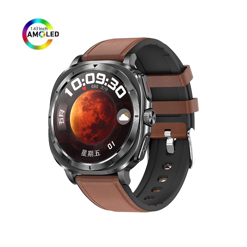 ET492 AMOLED Bluetooth Calling NFC Mood Detection Smartwatch