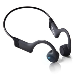 Bone Conduction Headphones, Open Ear Bluetooth, Waterproof, 20H Playtime (Black) - Chronus