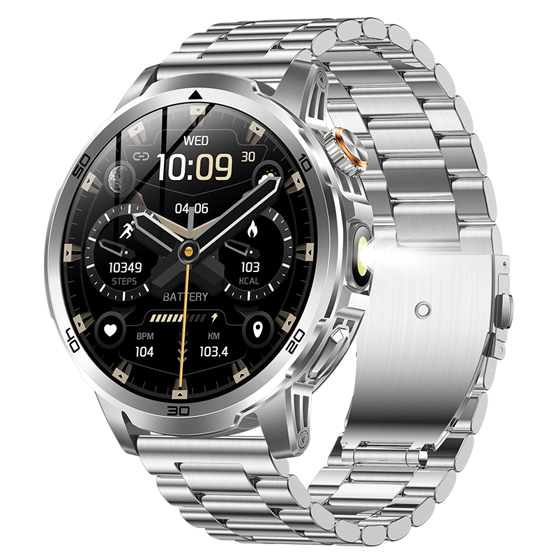 AK95 Smartwatch Men 1.85 inch HD 360x360 Screen 1000mAh Huge Battery Bluetooth Call IP68 Waterproof Compass Android iOS