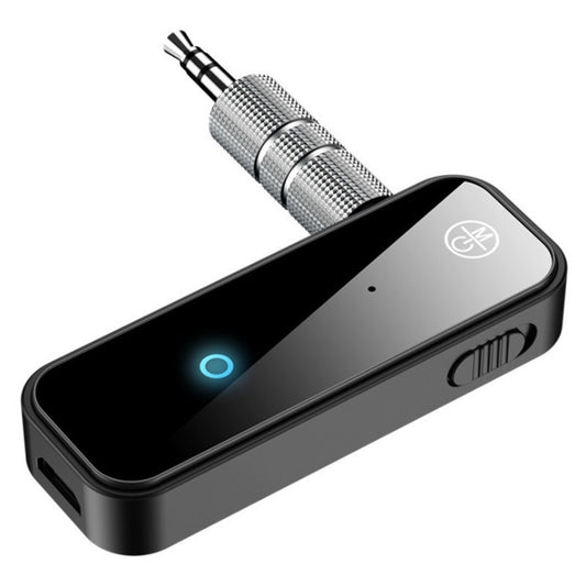 Bluetooth AUX Adapter for Car, 3.5mm Wireless Audio Receiver for Car Stereo (Black)