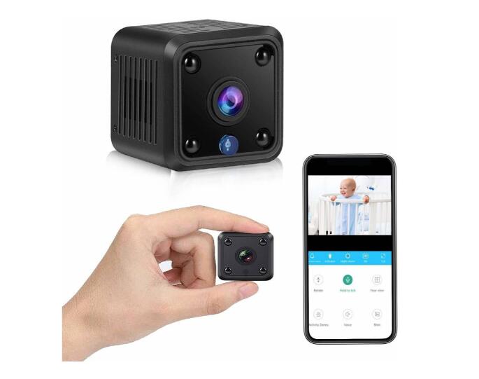 Mini Camera, HD 1080P WiFi Wireless Camera with Night Vision, Motion Detection, Wireless Mini Camcorder for Car, Home, Office, Courtyard