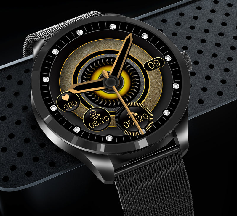 1.28" Smartwatch with HD IPS Display, 24/7 SpO₂ Monitoring, Multi-Sport Modes, Music Control & IP67 Waterproof