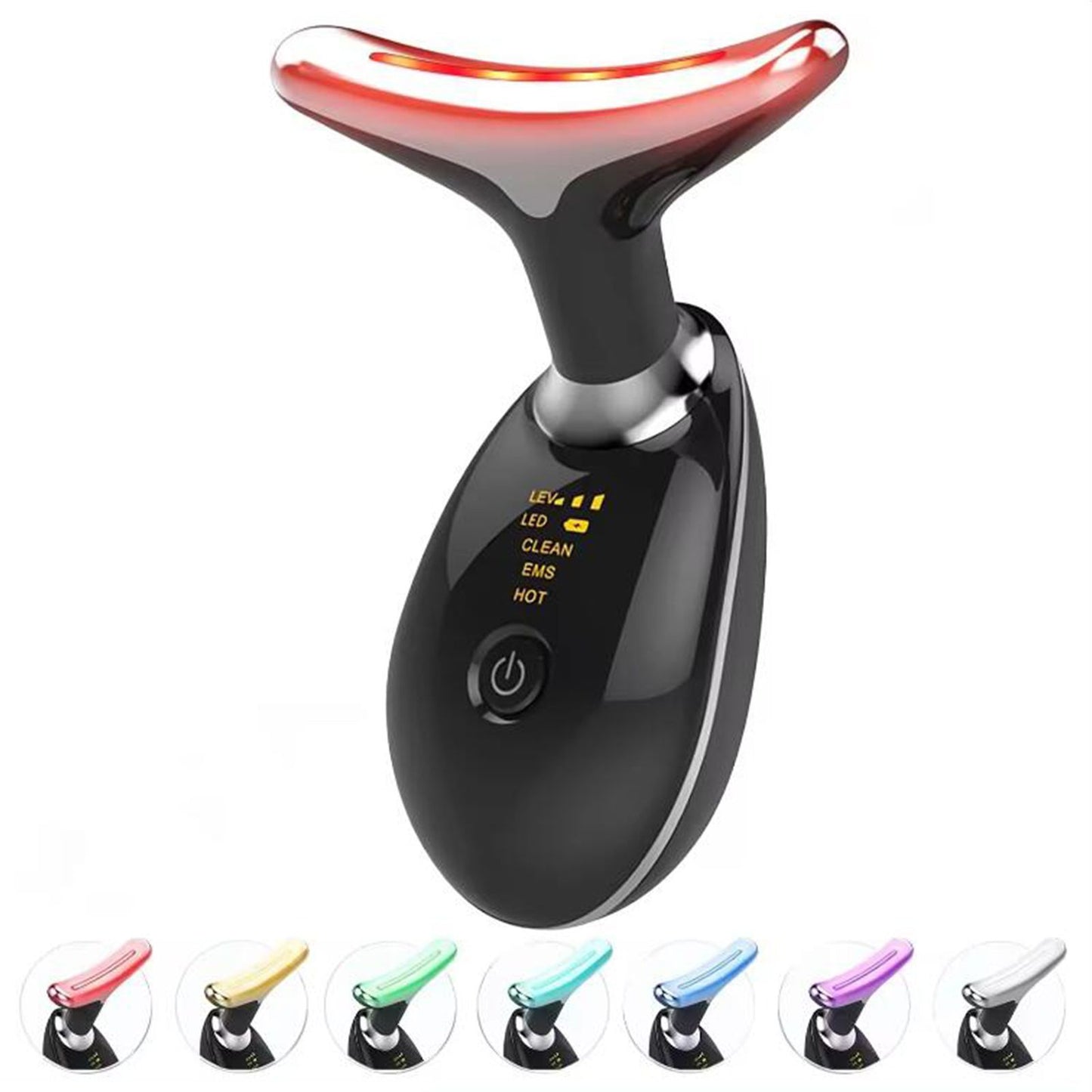 LED Face Sculptor for Skin Tightening and Neck Lifting, 45°C EMS Massage Face Tightening Machine for Women