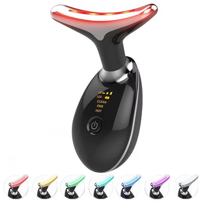 LED Face Sculptor for Skin Tightening and Neck Lifting, 45°C EMS Massage Face Tightening Machine for Women
