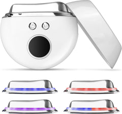 Herramienta facial Gua Sha con calor y vibración: cepillo facial 4 en 1 para el contorno linfático, terapia de luz roja, azul y violeta, masajeador de microcorriente para el antienvejecimiento y spa en casa. 