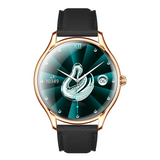 Smartwatch QS36 com design 3D ultrafino e suporte para até 5 horas de reprodução de música.