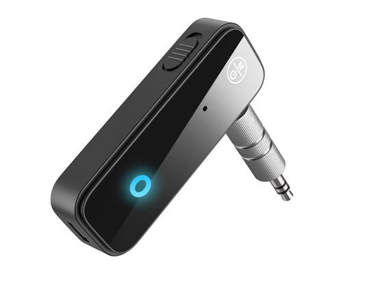 Bluetooth AUX Adapter for Car, 3.5mm Wireless Audio Receiver for Car Stereo (Black)